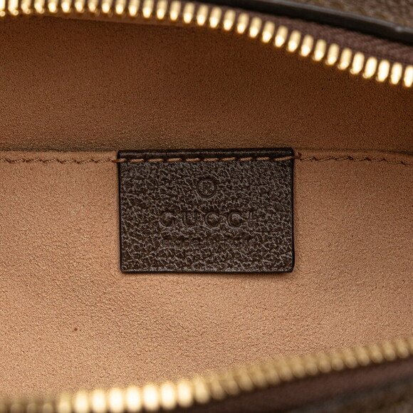 Gucci GG Supreme Ophidia Shoulder Bag Brown Leather - Picture 8 of 10